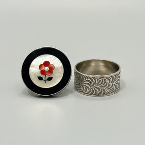 New! Geranium Vetiver Balm in Abalone Flower Inlay Pill Case